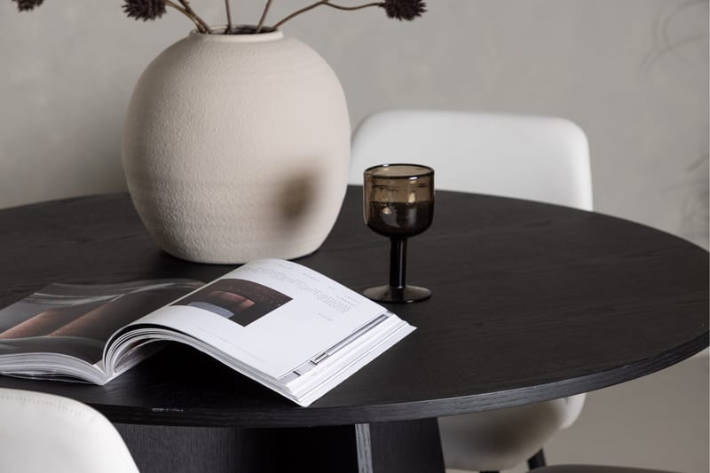 Bootcut Matgrupp 110 cm Rund med 4 Night stolar - Svart - Möbler - Matplats - Matgrupp & matbord med stolar