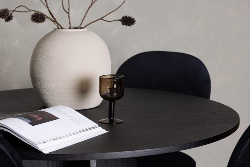 Bootcut Matgrupp 110 cm Rund med 4 Stella stolar - Svart - Möbler - Matplats - Matgrupp & matbord med stolar