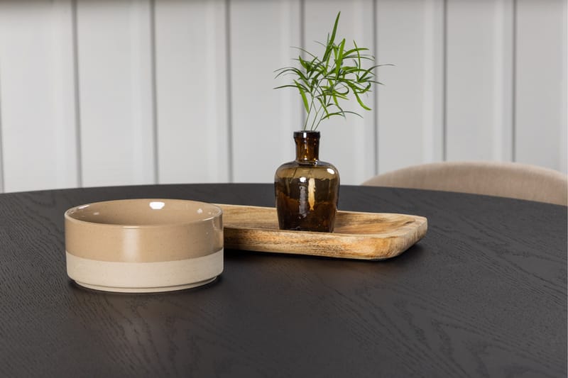 Bootcut Matgrupp 110 cm Rund med 4 Velvet stolar - Beige - Möbler - Matplats - Matgrupp & matbord med stolar