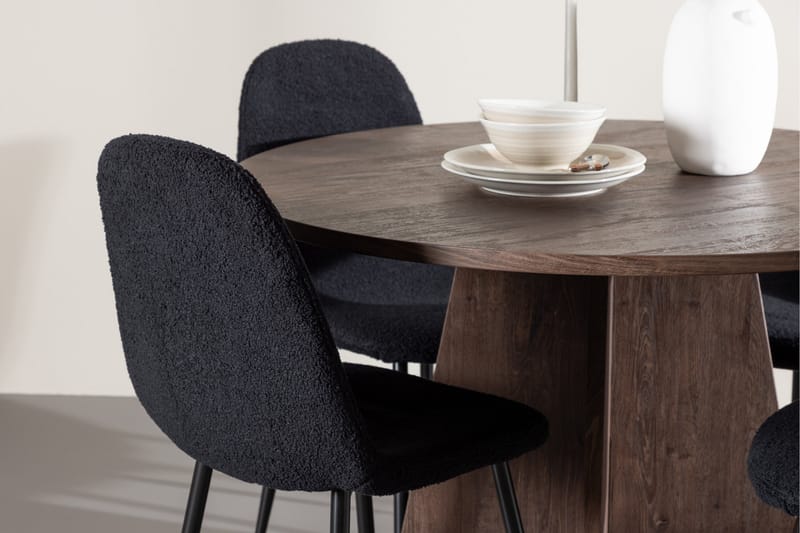 Bootcut Matgrupp 110 cm Rund med 4 Polar stolar - Möbler - Matplats - Matgrupp & matbord med stolar