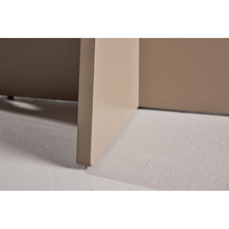 Bootcut Runt Matbord 110 cm i Sten med Marmorutseende - Beige - Möbler - Matplats - Matbord & köksbord