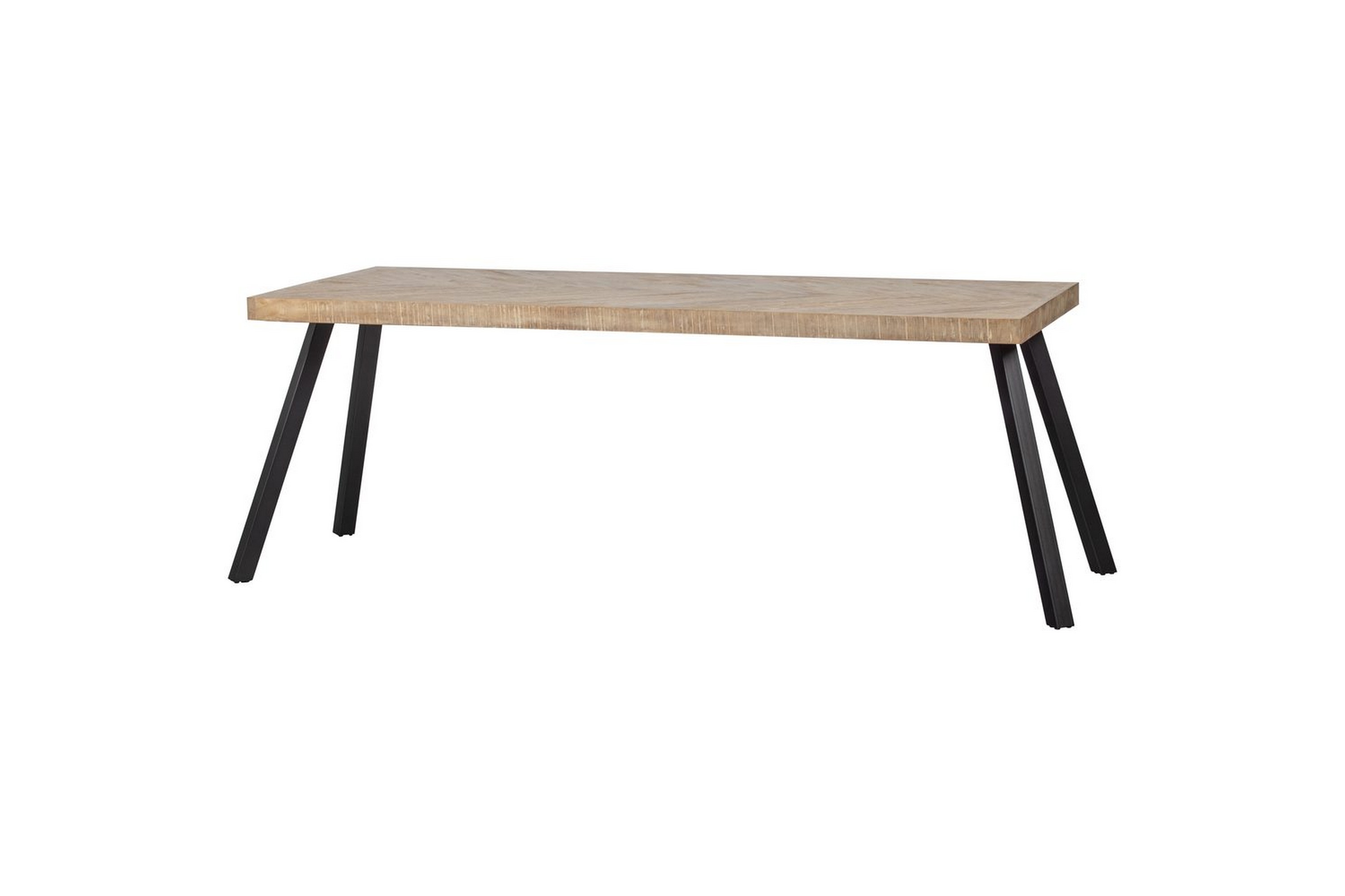 bord tablo mango fiskbensmönster - fyrkant, 180x90 cm