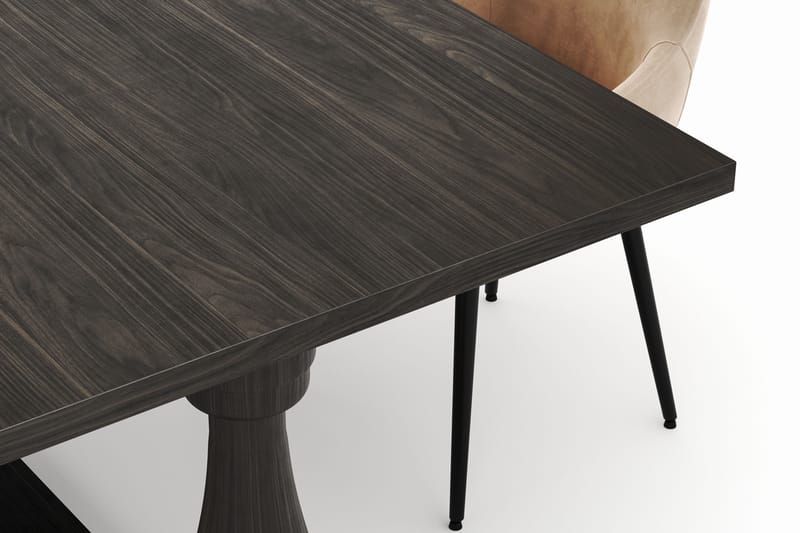 Boris Matgrupp 200x100cm med 4 Alsarp Matstolar - Brun - Möbler - Matplats - Matgrupp & matbord med stolar