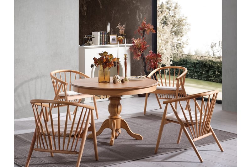 Braneles Matbord 118 cm Rund - Natur - Möbler - Matplats - Matbord & köksbord