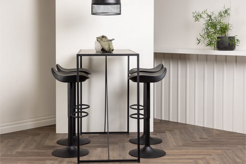 Brea Matgrupp 120 cm Rektangulär med 4 Adesto stolar - Svart - Möbler - Matplats - Matgrupp & matbord med stolar