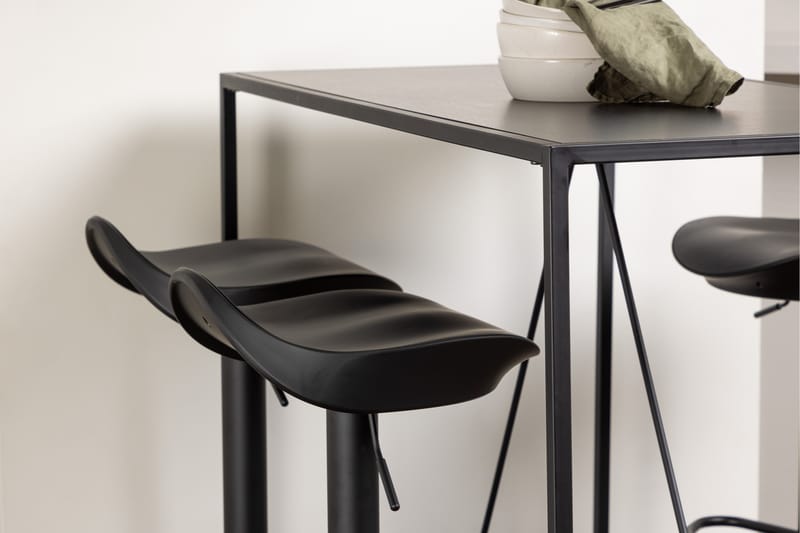 Brea Matgrupp 120 cm Rektangulär med 4 Adesto stolar - Svart - Möbler - Matplats - Matgrupp & matbord med stolar