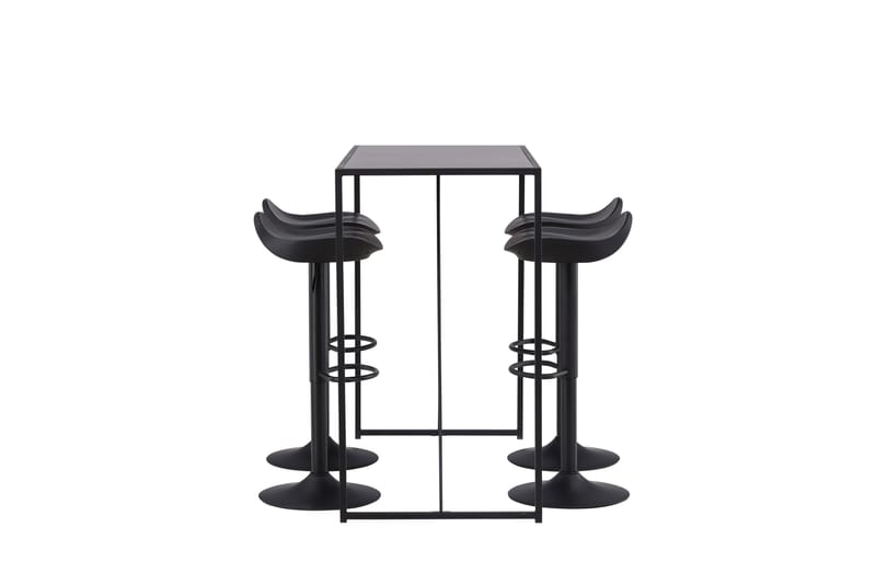 Brea Matgrupp 120 cm Rektangulär med 4 Adesto stolar - Svart - Möbler - Matplats - Matgrupp & matbord med stolar