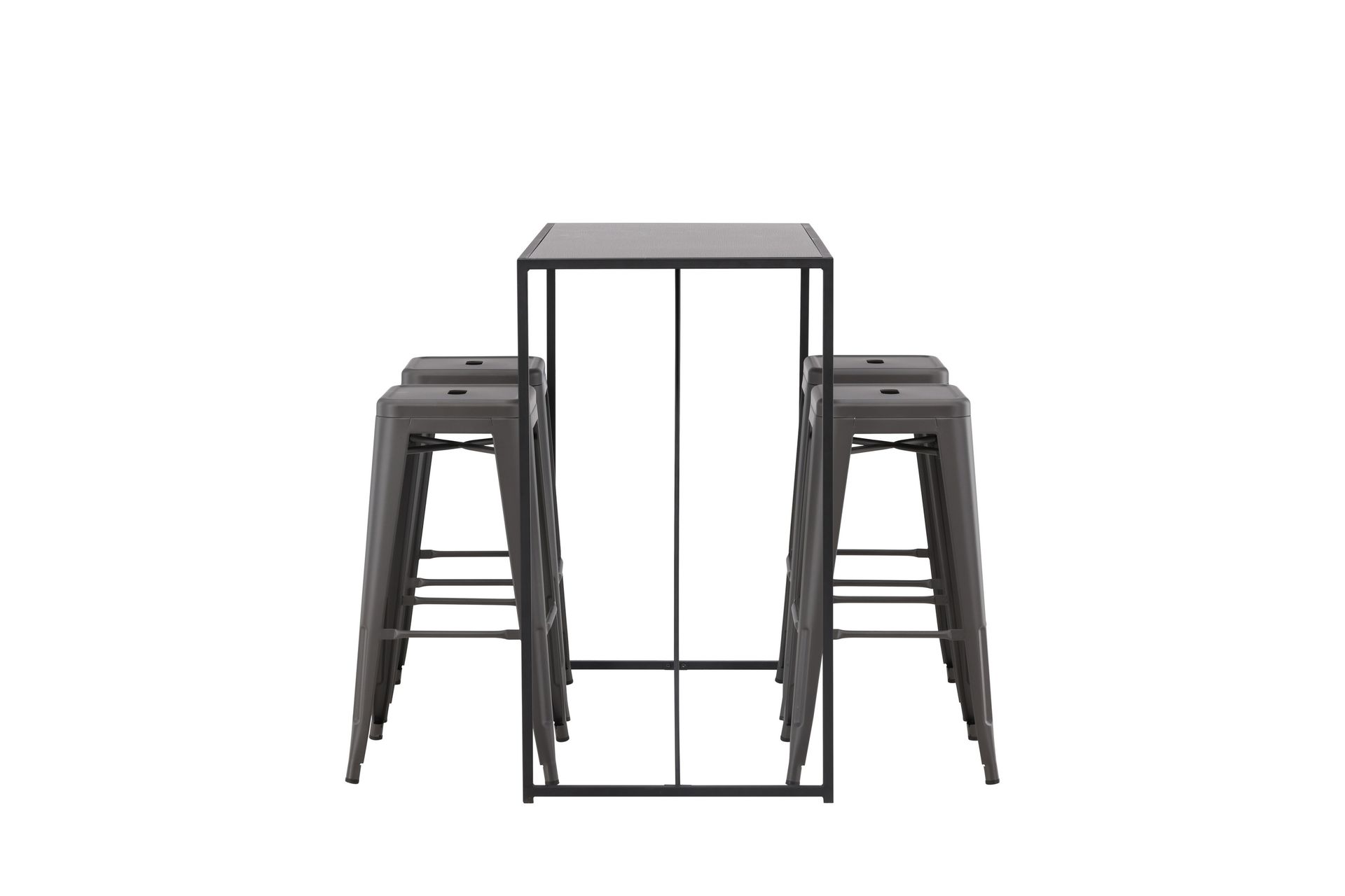 Brea Matgrupp 120 cm Rektangulär med 4 Tempe stolar - Svart - Möbler - Matplats - Matgrupp & matbord med stolar