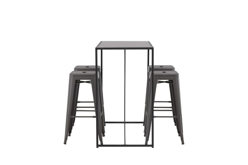 Brea Matgrupp 120 cm Rektangulär med 4 Tempe stolar - Svart - Möbler - Matplats - Matgrupp & matbord med stolar