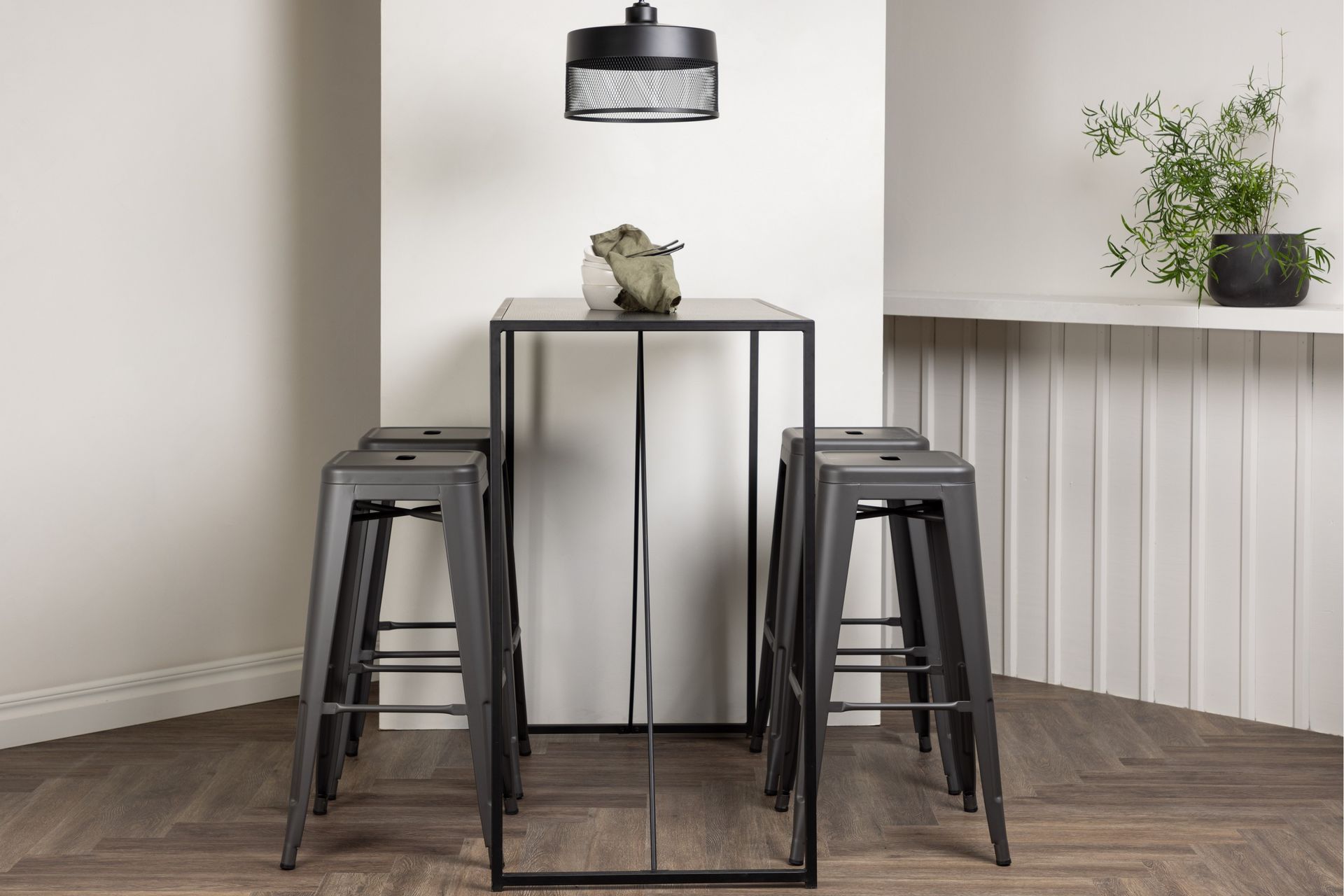 Brea Matgrupp 120 cm Rektangulär med 4 Tempe stolar - Svart - Möbler - Matplats - Matgrupp & matbord med stolar