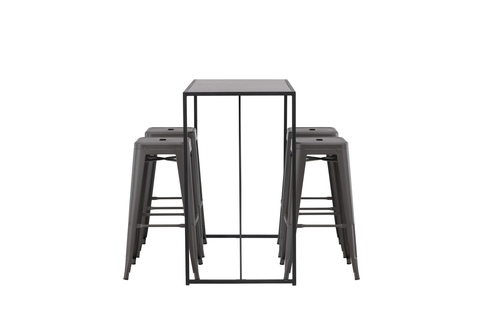 Brea Matgrupp 120 cm Rektangulär med 4 Tempe stolar - Svart - Möbler - Matplats - Matgrupp & matbord med stolar