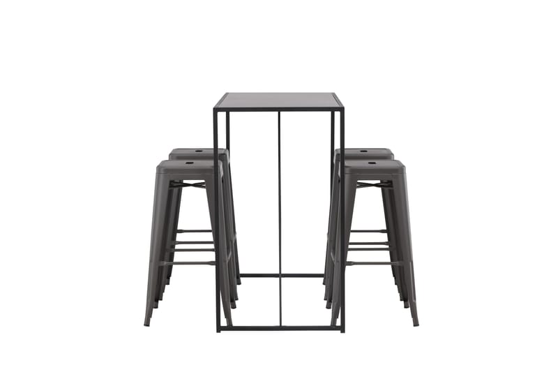 Brea Matgrupp 120 cm Rektangulär med 4 Tempe stolar - Svart - Möbler - Matplats - Matgrupp & matbord med stolar