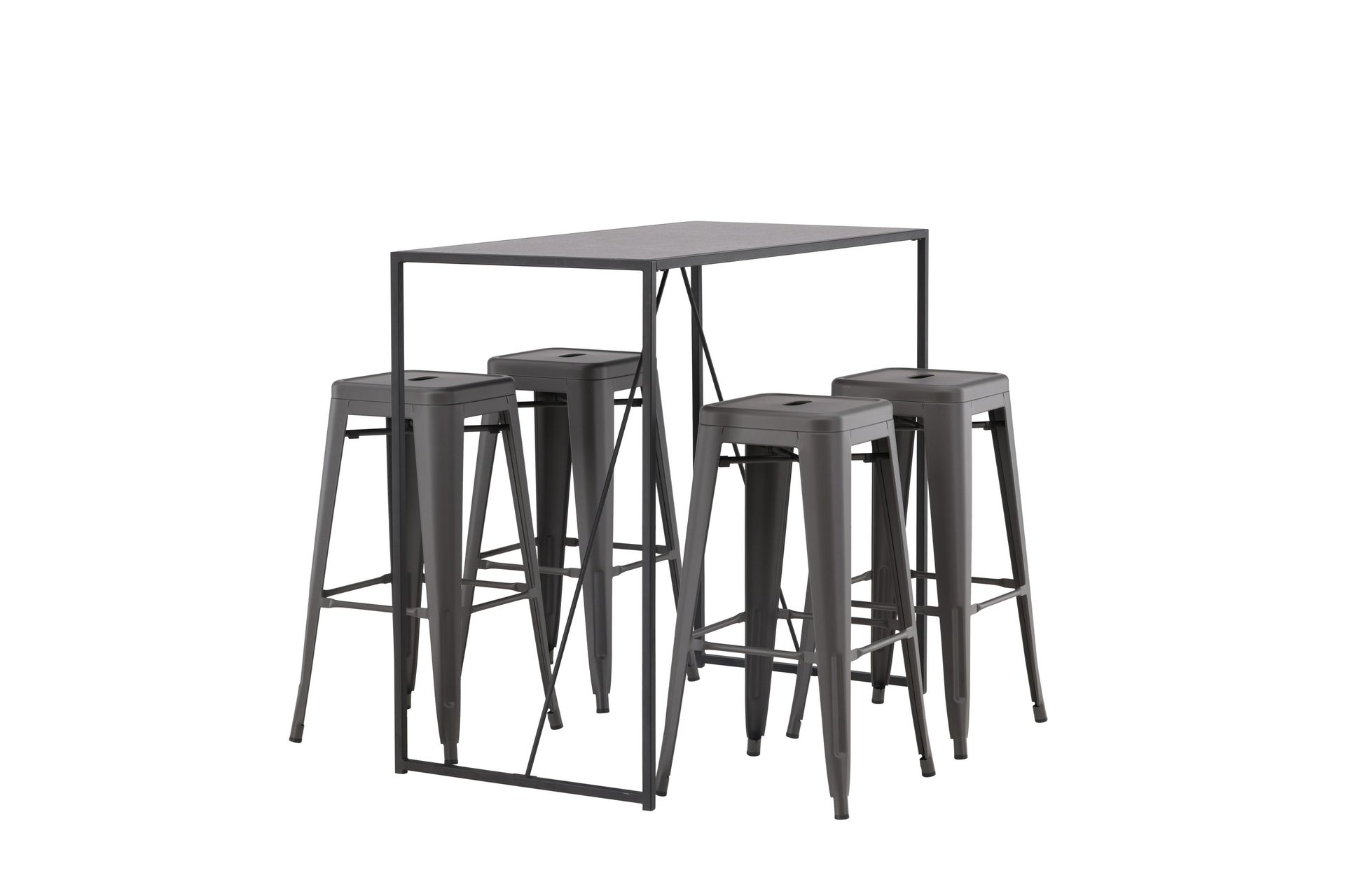 Brea Matgrupp 120 cm Rektangulär med 4 Tempe stolar - Svart - Möbler - Matplats - Matgrupp & matbord med stolar