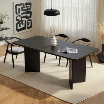 Cadron Matbord 180 cm Rektangulär - Trä Svart - Möbler - Matplats - Matbord & köksbord