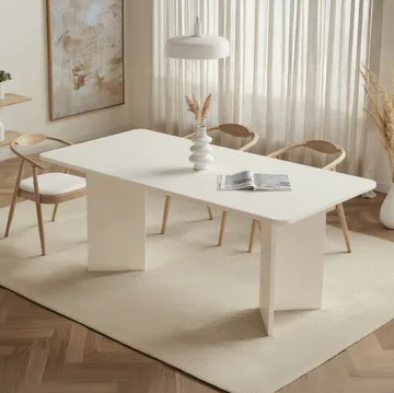 Cadron Matbord 180 cm Rektangulär - Trä Vit - Möbler - Matplats - Matbord & köksbord