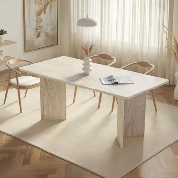 Cadron Matbord 180 cm Rektangulär - Travertin - Möbler - Matplats - Matbord & köksbord