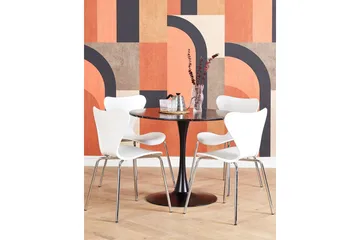 Calmar Matbord 90 cm Rund - Svart - Möbler - Matplats - Matbord & köksbord
