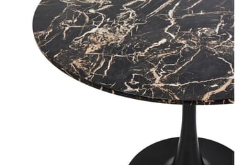 Calmar Matbord 90x74 cm Rund - Svart/Guld - Möbler - Matplats - Matbord & köksbord