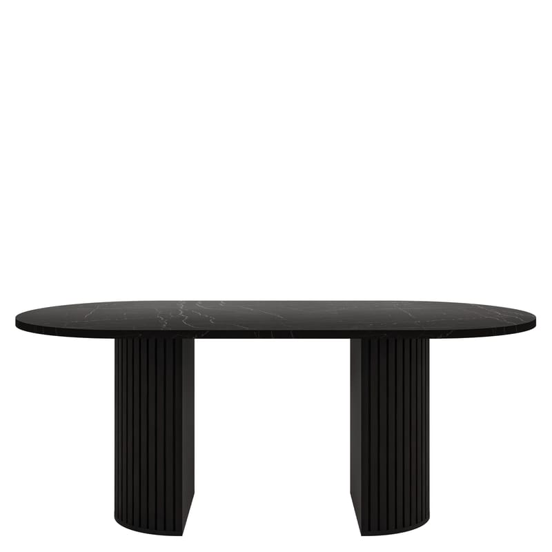Calvion Matbord 185 cm Oval, Svart