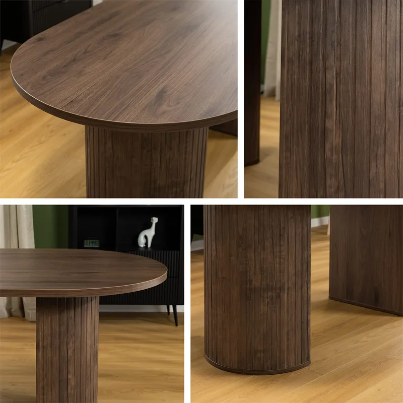 Calvion Matbord 90x75 cm - Travertin, beige - Möbler - Matplats - Matbord & köksbord