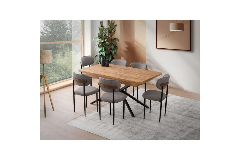 Cassel Matbord 160 cm Rektangulär - Brun - Möbler - Matplats - Matbord & köksbord