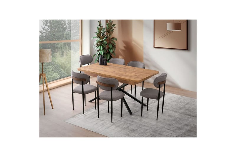 Cassel Matbord 160 cm Rektangulär - Brun - Möbler - Matplats - Matbord & köksbord