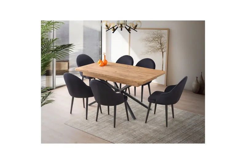 Cassel Matbord 160 cm Rektangulär - Brun - Möbler - Matplats - Matbord & köksbord