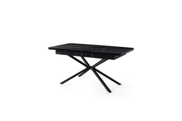 Cassel Matbord 160 cm Rektangulär - Svart/Vit - Möbler - Matplats - Matbord & köksbord