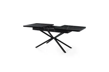 Cassel Matbord 160 cm Rektangulär - Svart/Vit - Möbler - Matplats - Matbord & köksbord