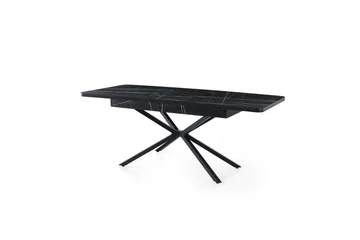 Cassel Matbord 160 cm Rektangulär - Svart/Vit - Möbler - Matplats - Matbord & köksbord