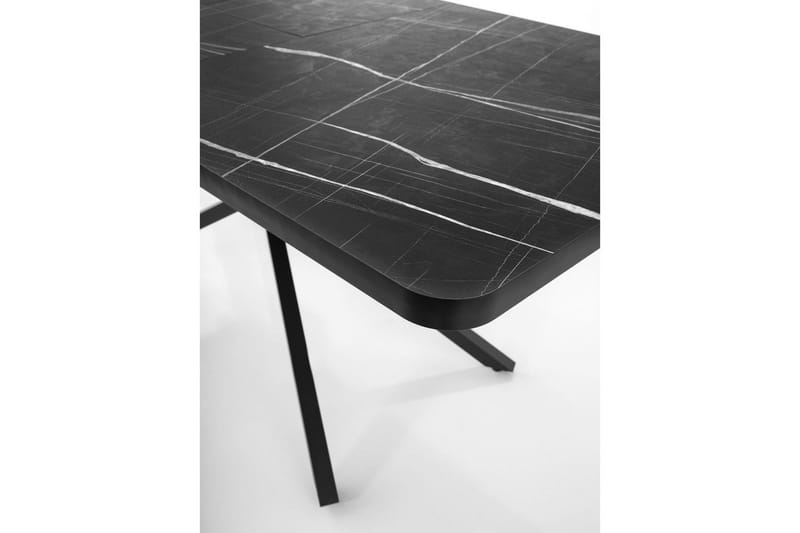 Cassel Matbord 160 cm Rektangulär - Svart/Vit - Möbler - Matplats - Matbord & köksbord