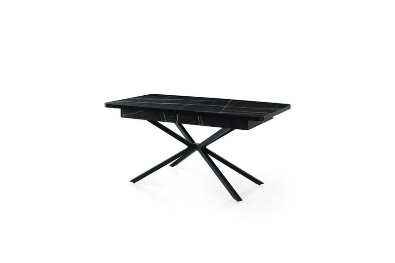 Cassel Matbord 160 cm Rektangulär - Svart/Vit - Möbler - Matplats - Matbord & köksbord