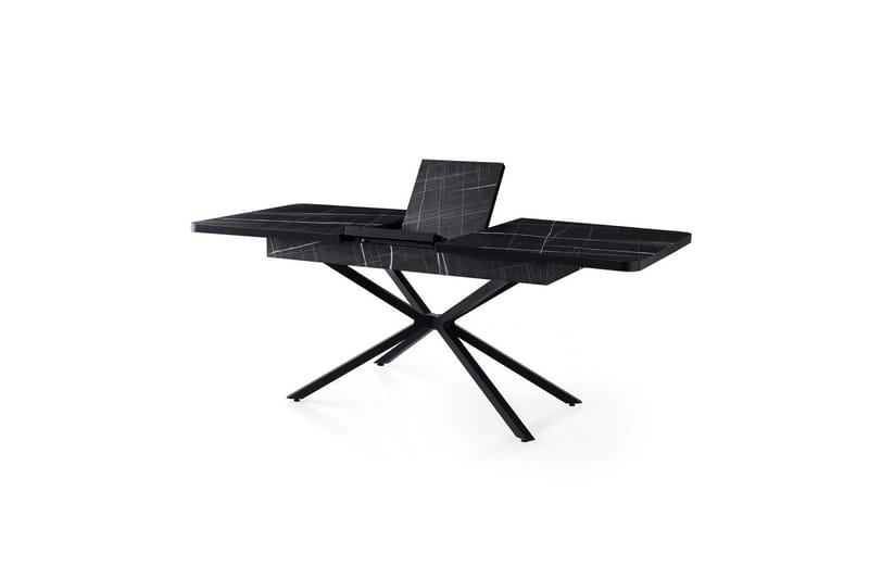 Cassel Matbord 160 cm Rektangulär - Svart/Vit - Möbler - Matplats - Matbord & köksbord