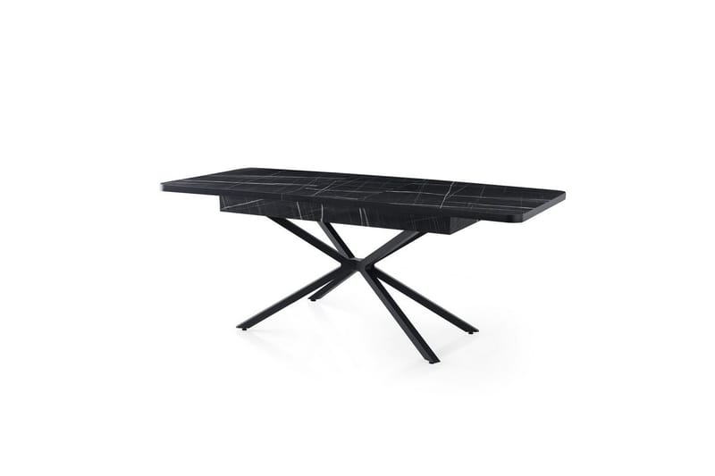 Cassel Matbord 160 cm Rektangulär - Svart/Vit - Möbler - Matplats - Matbord & köksbord