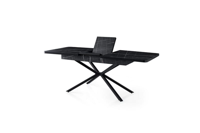 Cassel Matbord 160 cm Rektangulär - Svart/Vit - Möbler - Matplats - Matbord & köksbord