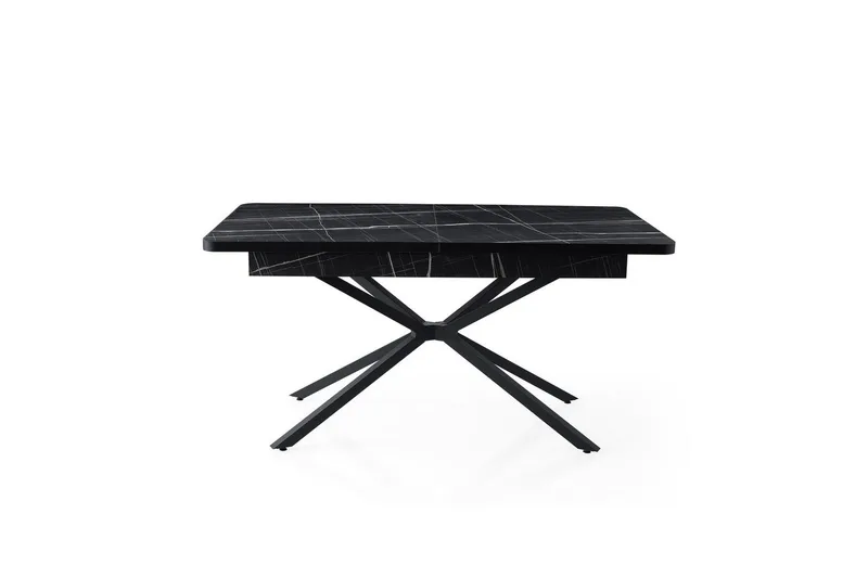 Cassel Matbord 160 cm Rektangulär - Svart/Vit - Möbler - Matplats - Matbord & köksbord