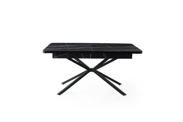 Cassel Matbord 160 cm Rektangulär - Svart/Vit - Möbler - Matplats - Matbord & köksbord