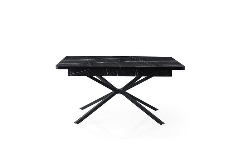 Cassel Matbord 160 cm Rektangulär - Svart/Vit - Möbler - Matplats - Matbord & köksbord