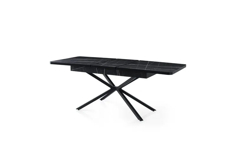 Cassel Matbord 160 cm Rektangulär, Svart/Vit