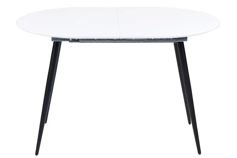 Castellana Matbord Förlängningsbart 120-160x80 cm - Vit/Svart - Möbler - Matplats - Matbord & köksbord