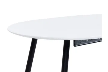 Castellana Matbord Förlängningsbart 120-160x80 cm - Vit/Svart - Möbler - Matplats - Matbord & köksbord