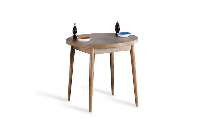 Cavuria Matbord 90 cm Rund, Valnöt