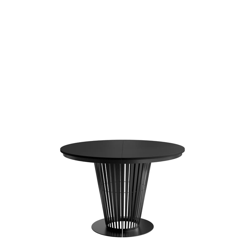 Cedra Runt Matbord 120-196 cm, svart