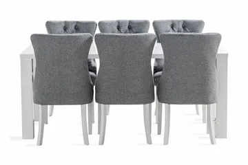 Cibus Matgrupp 180 cm inkl 6 Bergviken Stolar - Vit - Möbler - Matplats - Matgrupp & matbord med stolar