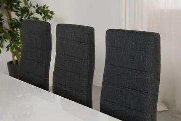 Cibus Matgrupp 180 cm med 6 Cibus Stol - Vit/Mörkgrå - Möbler - Matplats - Matgrupp & matbord med stolar