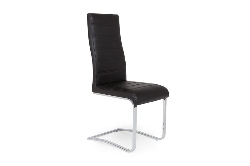 Cibus Matgrupp 180 cm med 6 Stolar - Vit/Svart Konstläder - Möbler - Matplats - Matgrupp & matbord med stolar