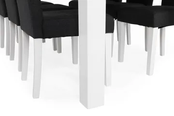 Cibus Matgrupp 180 cm med 6 Viktor Stol - Vit/Mörkgrå - Möbler - Matplats - Matgrupp & matbord med stolar