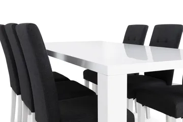 Cibus Matgrupp 180 cm med 6 Viktor Stol - Vit/Mörkgrå - Möbler - Matplats - Matgrupp & matbord med stolar