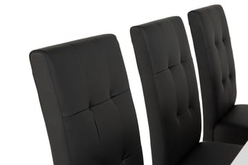 Cibus Matgrupp 180 cm med 6 Viktor Stol - Vit/Svart - Möbler - Matplats - Matgrupp & matbord med stolar