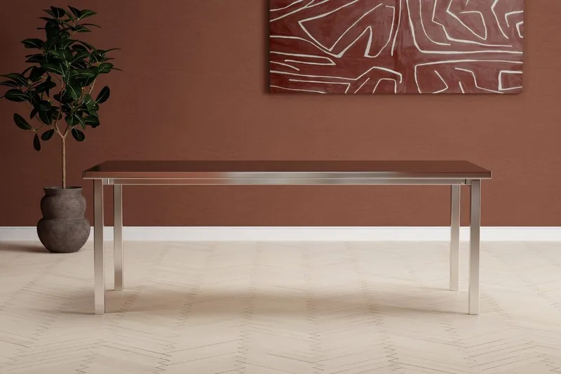 Cilo Matbord 210 cm, silver